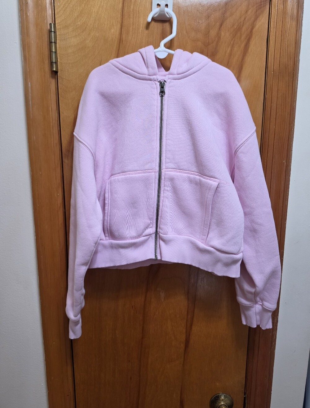 Zara Kids Zip Up Hooded Jacket Pink Size 11-12